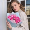 Букет из 15 розовых роз (Кения) 40 см в Тюмени