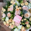 Микс букет в персиковой гамме в Тюмени