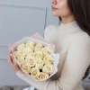 Букет из 15 белых роз (Кения) 40 см в Тюмени