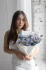 Букет из 13 крашенных синих тюльпанов в Тюмени