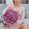Букет из 41 сиреневой розы (Кения) 40см в Тюмени